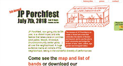 Desktop Screenshot of jpporchfest.org