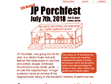 Tablet Screenshot of jpporchfest.org